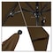 California Umbrella 9' Black Aluminum Market Patio Umbrella, Olefin Woven Sesame 194061335703 - alternate 2
